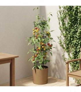 vidaXL Tomato Grower Naturo ECO Ø 29 x 106 cm WPC