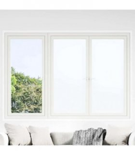 vidaXL Window Films 3 pcs Static Frosted White PVC