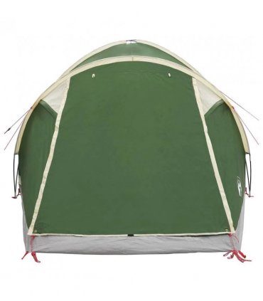 vidaXL Cabin Tent with Roof Green 4-Person Polyester and Steel