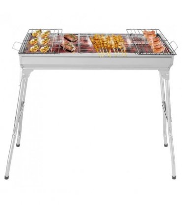 Folding BBQ Charcoal Barbecue Grill Steel Stainless Garden Picnic Camping Stove