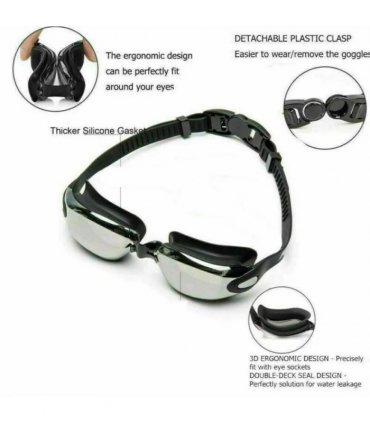 Adjustable Anti Fog Swimming Goggles Ultra-clear Vision For Men Women Adult Kids