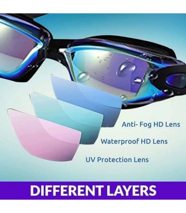 Adjustable Anti Fog Swimming Goggles Ultra-clear Vision For Men Women Adult Kids