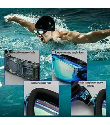 Adjustable Anti Fog Swimming Goggles Ultra-clear Vision For Men Women Adult Kids