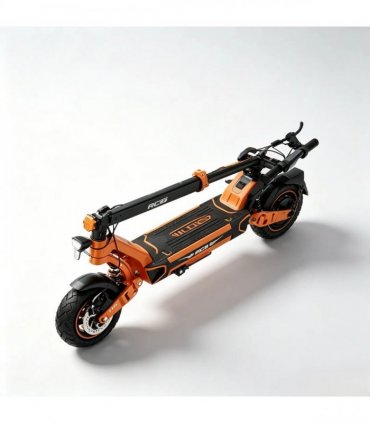 RCB D7 Foldable Electric Scooter, 20.8Ah,500W Commuter E-Scooter, 25KM/H Speed Limit, 10" Vacuum Tyres, Dual Disc Brakeses