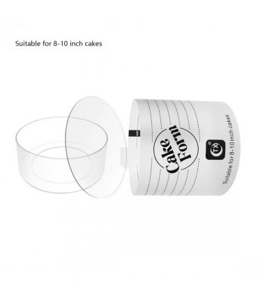 2Pcs Acrylic Cake Mold Round Mousse Cake Form Adjustable Cake Ring Bakery