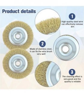 NEW 2Pc Replacement for Ryobi RAC814 Wire Brush Fits for RY18PCA-0, OPC1800, OPC1815 UK