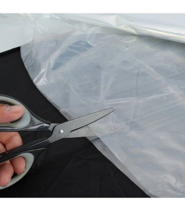 25M Heavy Duty Clear Polythene Sheet Roll Plastic Sheeting Greenhouse Cover