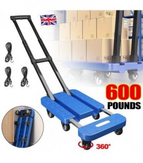 270KG Folding Hand Truck Luggage Dolly Trolley Moving Platform Cart Heavy Duty