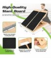 New Wooden Calf Incline Board for Yoga Workout Slant Board Calf Stretcher Folded