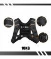 10 Kg Adjustable Weighted Running Vest Gym Fitness Sports Training Weight Loss