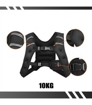 10 Kg Adjustable Weighted Running Vest Gym Fitness Sports Training Weight Loss