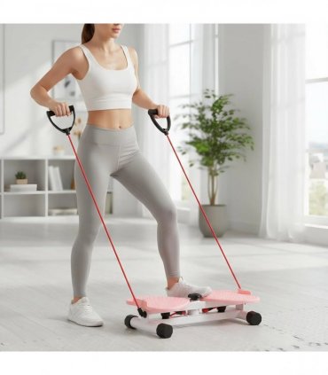 Twisting Waist Disc Waist Twist Board Machine Abdomen Exercise Balancing Board-pink