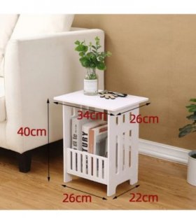White tea coffee small table sofa side table storage rack bedside table UK