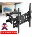 Full Motion TV Wall Mount Bracket 32-75" Tilt Swivel VESA 600x400mm