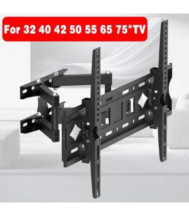 Full Motion TV Wall Mount Bracket 32-75" Tilt Swivel VESA 600x400mm