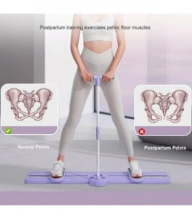 5in1 Folding Hip Leg Exerciser Ski Practice Machine W/ Timer and Tension Rope