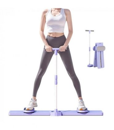 5in1 Folding Hip Leg Exerciser Ski Practice Machine W/ Timer and Tension Rope