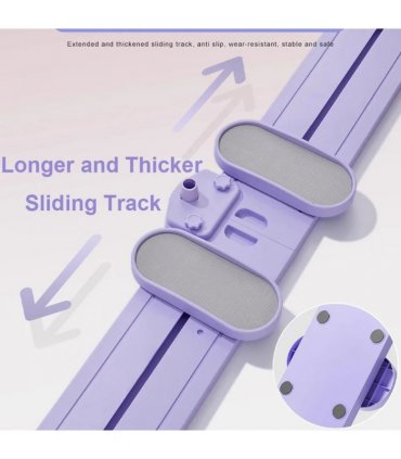 5in1 Folding Hip Leg Exerciser Ski Practice Machine W/ Timer and Tension Rope