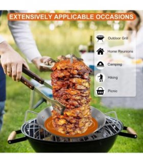 Al Pastor Skewer for Grill, Stainless Steel Vertical Skewer, Brazilian5088