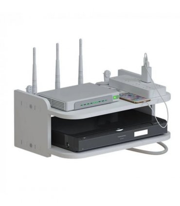 Wall Mount Router Storage Rack Floating Shelf For TV SKY BOX CD DVD Game Console