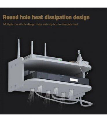 Wall Mount Router Storage Rack Floating Shelf For TV SKY BOX CD DVD Game Console