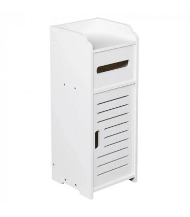 White Bathroom Bedroom Cabinet Drawer Shelf Cupboard Storage Free Standing Floor