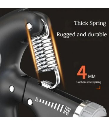 Sport 10-100 kg Hand Grip Strengthener Adjustable Forearm Wrist Finger Trainer~