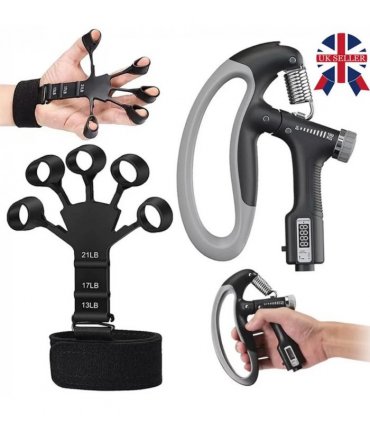 Sport 10-100 kg Hand Grip Strengthener Adjustable Forearm Wrist Finger Trainer~