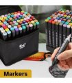 80 Farbe Acrylstifte Marker Set Permanent Pen Für DIY Graffiti Sketch Dual Pen