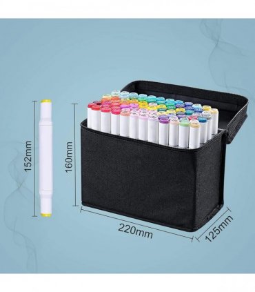 80 Farbe Acrylstifte Marker Set Permanent Pen Für DIY Graffiti Sketch Dual Pen