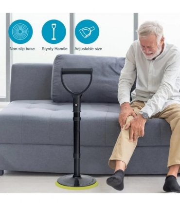 Mobility Aids Tool Adjustable Standing Assist Devices with Base for Seniors UK
