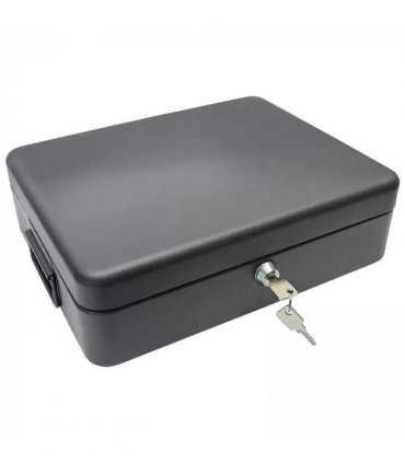 A4 Security Lock Box Fireproof Chest Cash Safe Keys Document Home Office