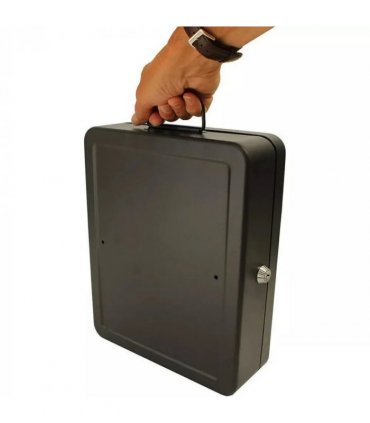 A4 Security Lock Box Fireproof Chest Cash Safe Keys Document Home Office