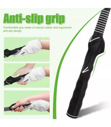 Retractable Golf Swing Training Aid Golf Grip Trainer Indoor Warm up Practice