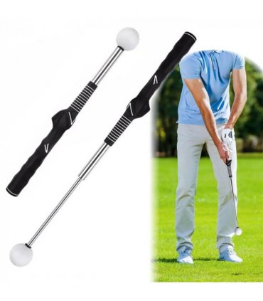 Retractable Golf Swing Training Aid Golf Grip Trainer Indoor Warm up Practice