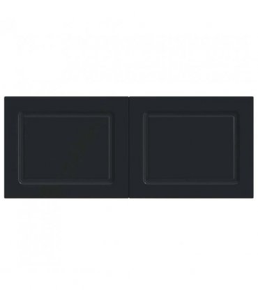 vidaXL Wall-Mounted Headboard UTRECHT Black Engineered Wood