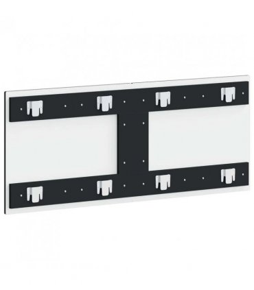 vidaXL Wall-Mounted Headboard UTRECHT Black Engineered Wood