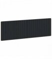vidaXL Wall-Mounted Headboard ZWOLLE Black Engineered Wood