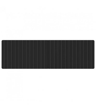 vidaXL Wall-Mounted Headboard ZWOLLE Black Engineered Wood