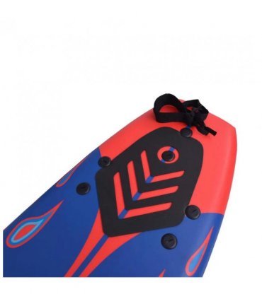 vidaXL Surfboard Blue and Red 170 cm