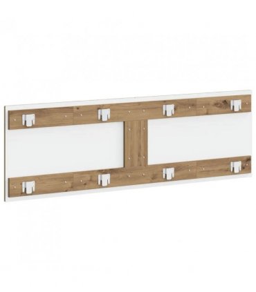 vidaXL Wall-Mounted Headboard HAARLEM Artisan Oak Engineered Wood