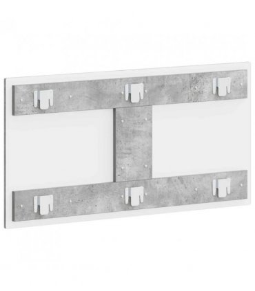vidaXL Wall-Mounted Headboard DELFT Concrete Grey Engineered Wood