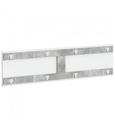 vidaXL Wall-Mounted Headboard EDE Concrete Grey Engineered Wood