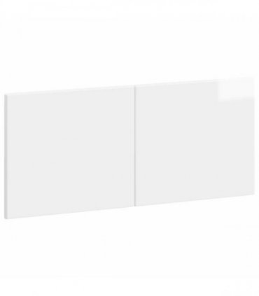 vidaXL Wall-Mounted Headboard BREDA High Gloss White Engineered Wood