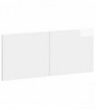 vidaXL Wall-Mounted Headboard BREDA High Gloss White Engineered Wood