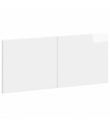 vidaXL Wall-Mounted Headboard BREDA High Gloss White Engineered Wood
