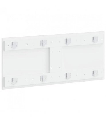 vidaXL Wall-Mounted Headboard BREDA High Gloss White Engineered Wood