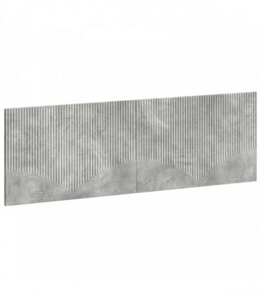 vidaXL Wall-Mounted Headboard HOORN Concrete Grey Engineered Wood