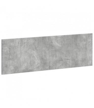 vidaXL Wall-Mounted Headboard HOORN Concrete Grey Engineered Wood