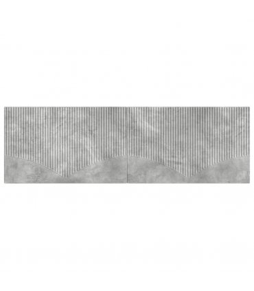 vidaXL Wall-Mounted Headboard HOORN Concrete Grey Engineered Wood